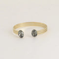 BOHM PARIS Phoebe Oval Black Diamond -rannekoru | Swarovski®-kristallit