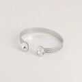 BOHM PARIS Phoebe Oval Crystal -rannekoru | Swarovski®-kristallit & Rhodium